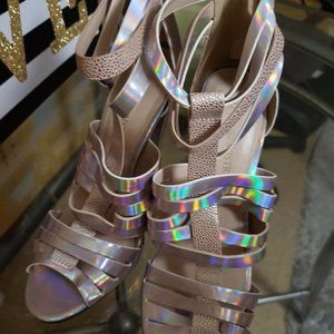 Iridescent heels
